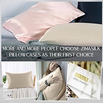 ZIMASILK 25匁 100%ピュアマルベリーシルク枕カバー髪と肌のヒース用 Amazon｜ZIMASILK (ジマシルク) 100%マルベリーシルク製枕カバー
